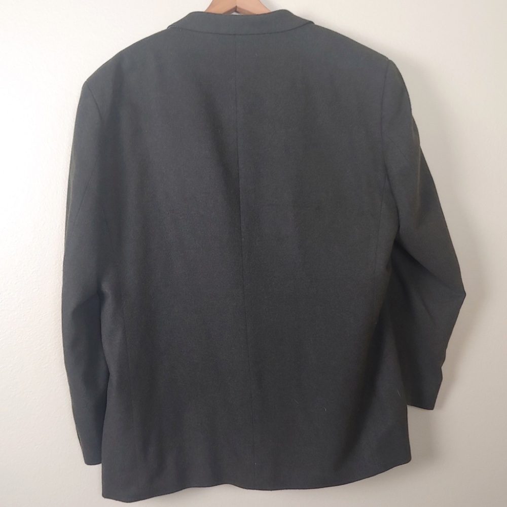 Oscar D La Renta Wool Cashmere Blazer 46R - Picture 2 of 7
